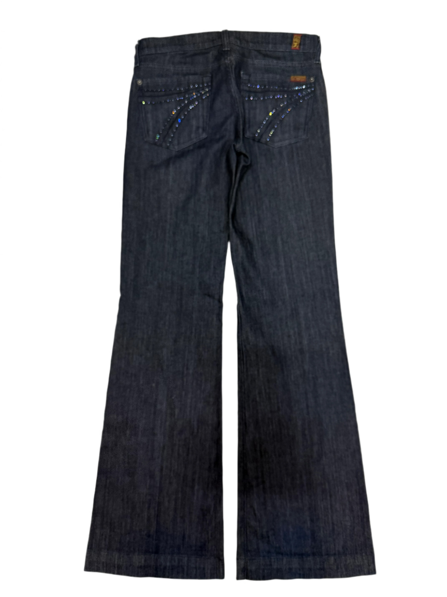 7 For All Mankind Size 27 Length 34.5" Dojo Rhinestones