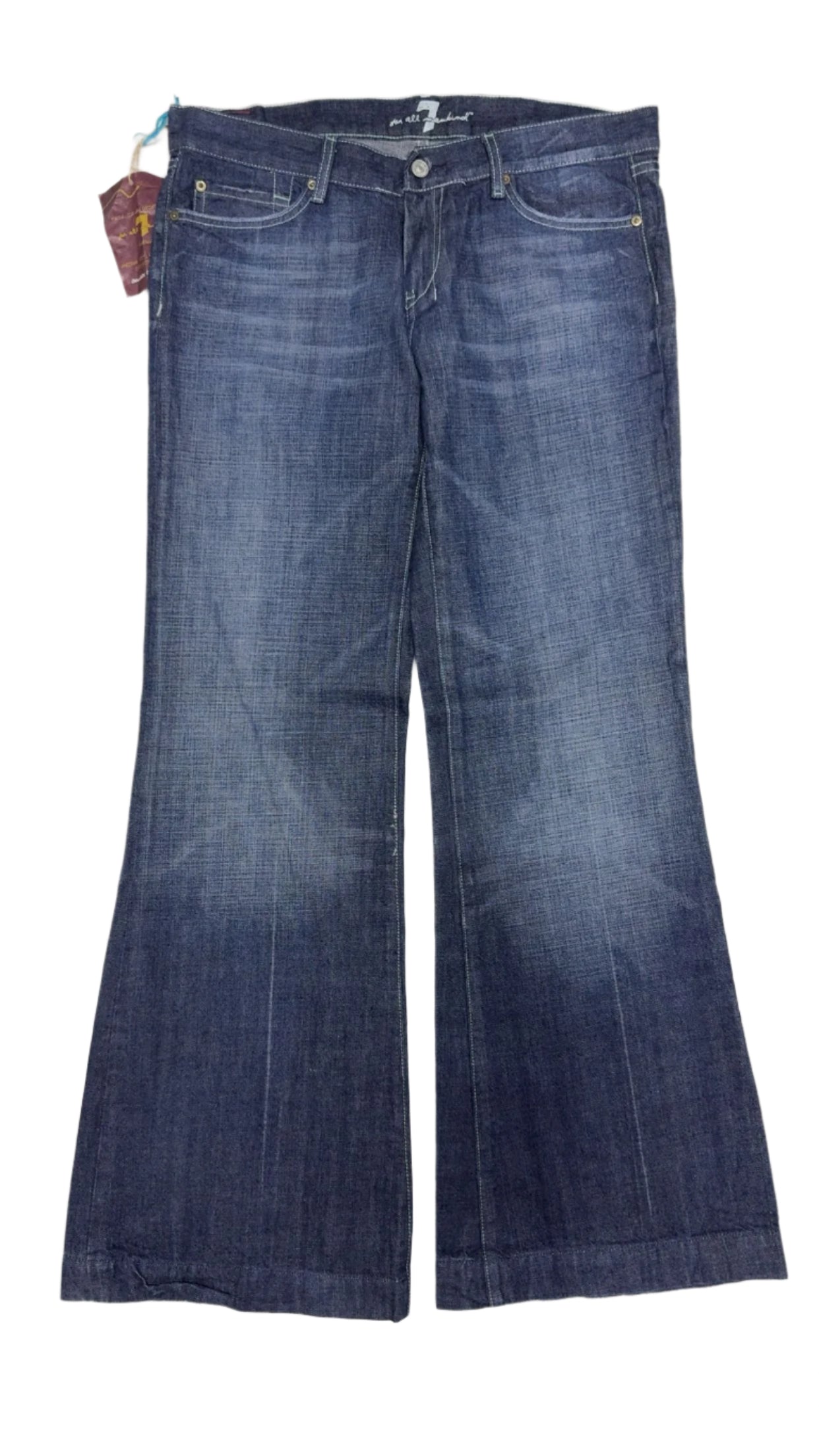 7 For All Mankind Size 32 Length 33.5" Dojo Rhinestones