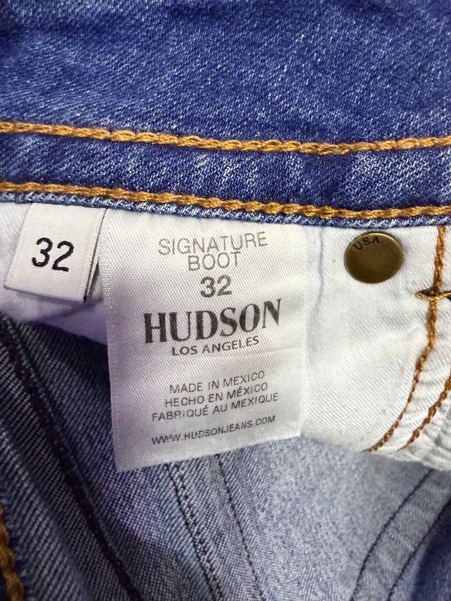 Hudson Size 32 Length 34.5" Signature Bootcut
