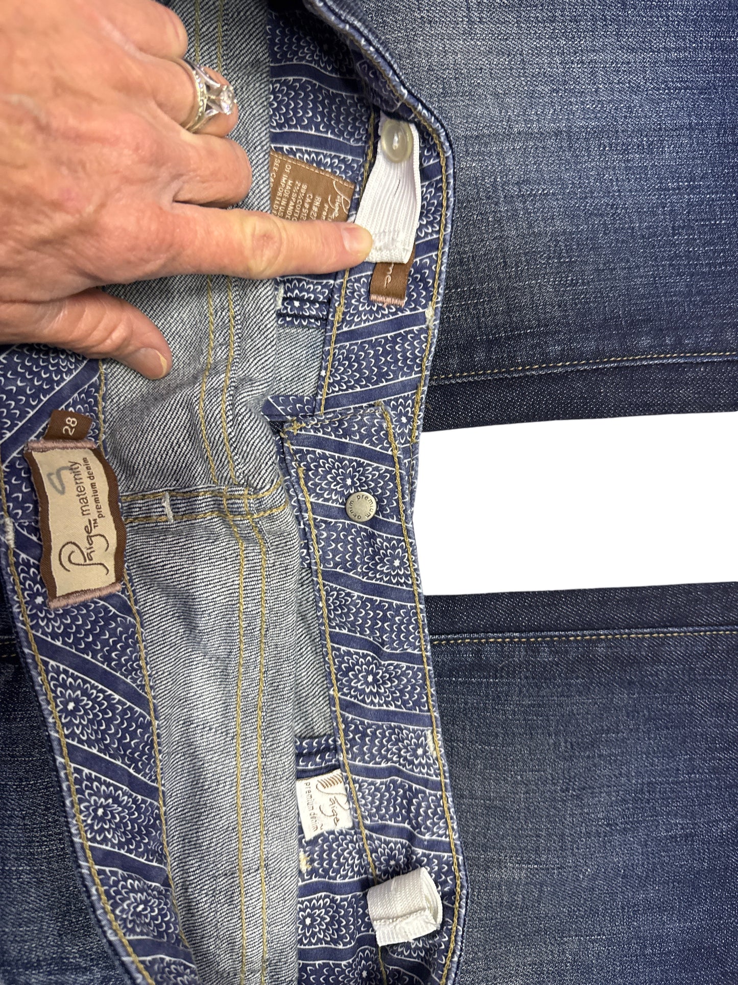 Paige Size 28 Length 35" Westbourne Bootcut "Maternity"