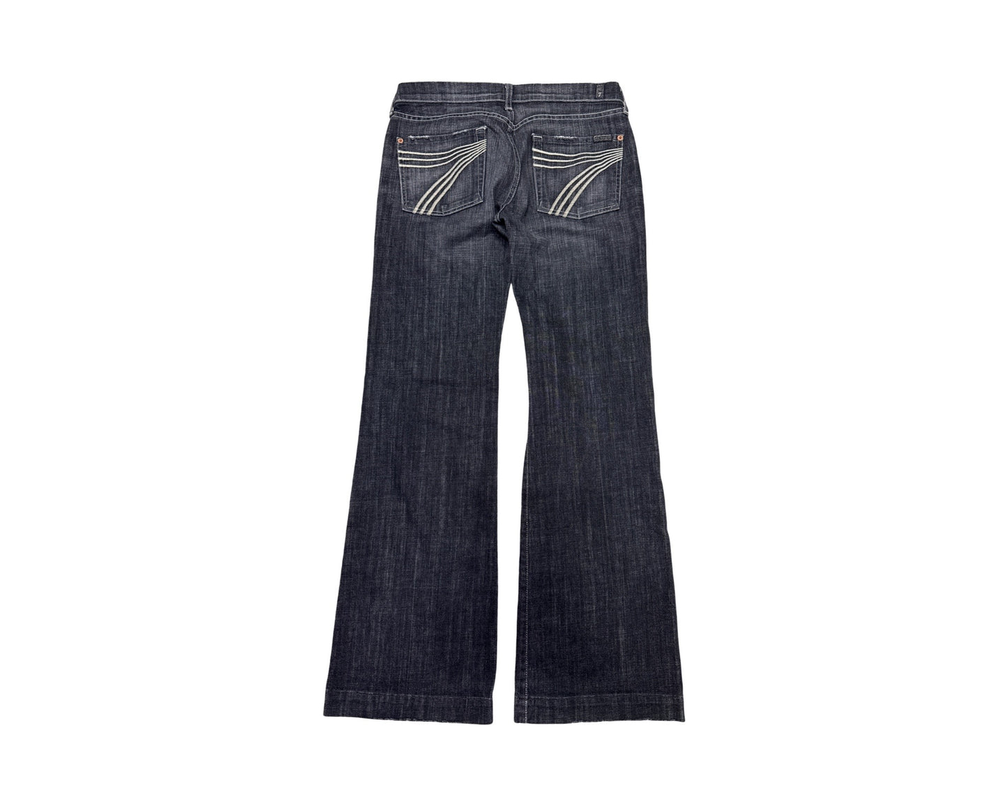 7 For All Mankind Size 31 Length 33" Dojo Black Denim