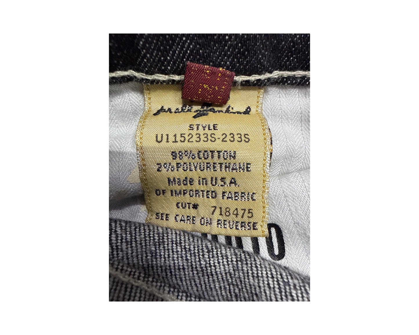 7 For All Mankind Size 31 Length 33" Dojo Black Denim