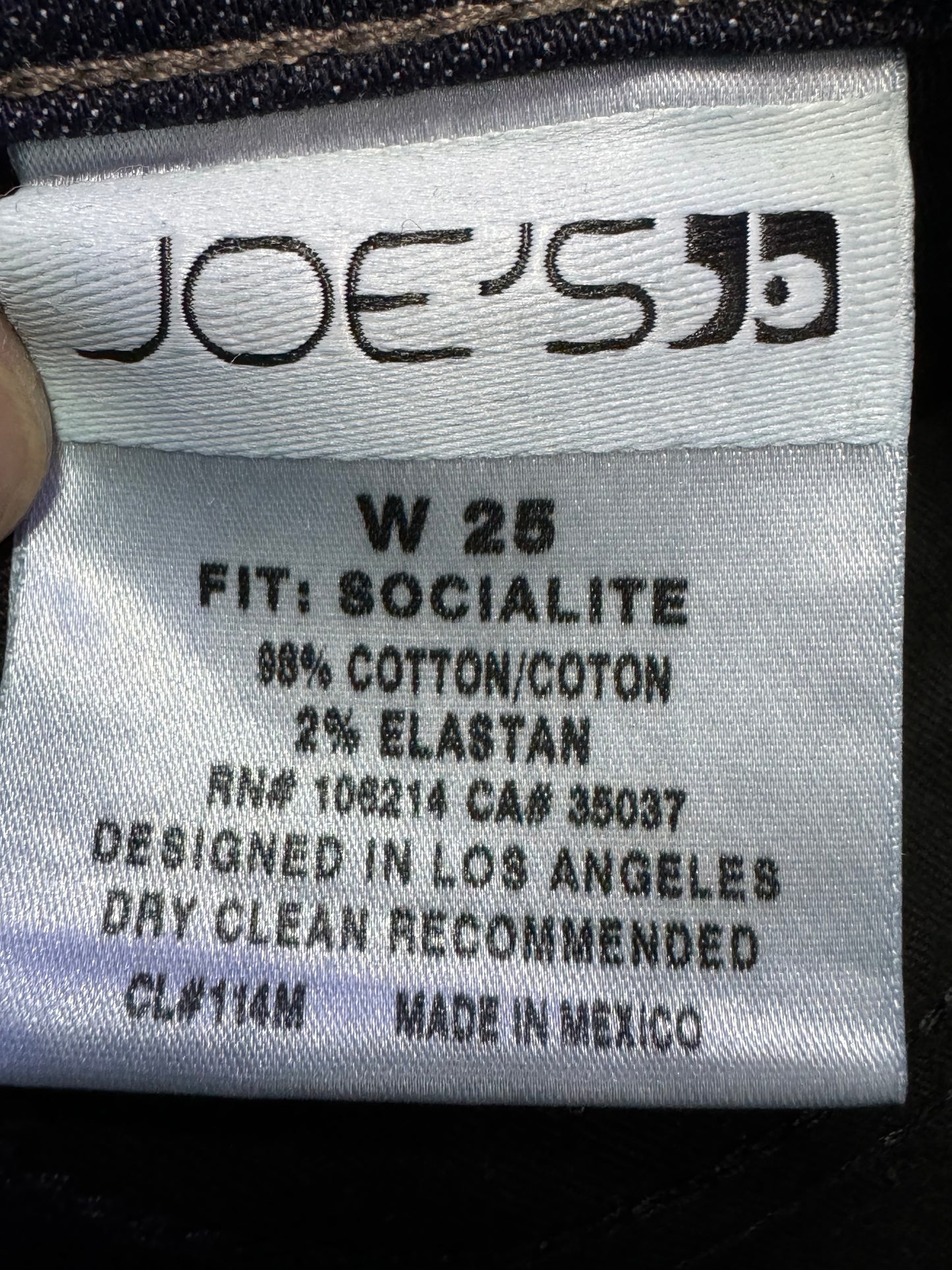 Joes Jeans Size 25 Length 35" The Socialite
