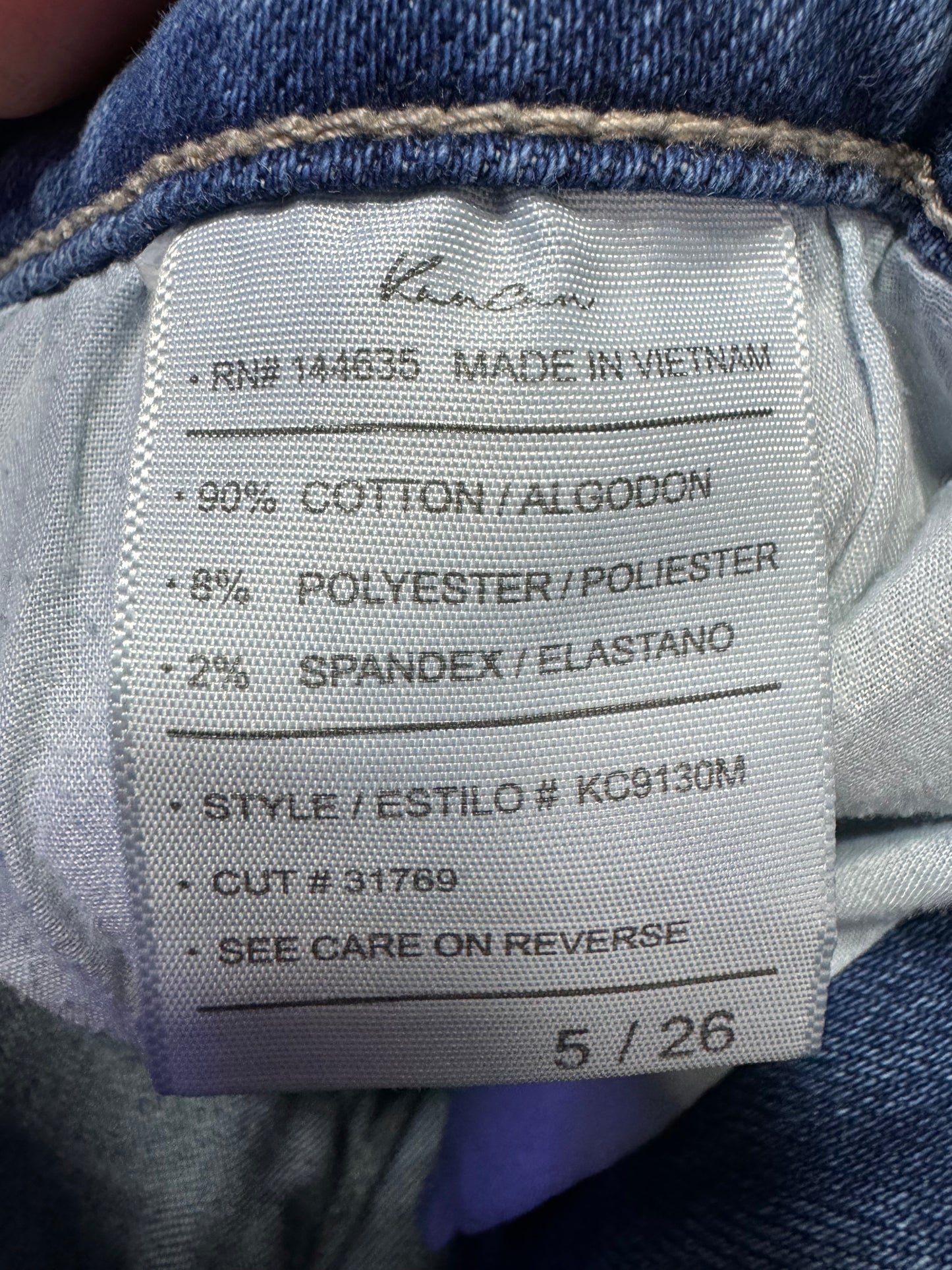 Kan Can Size 5 / 26 Skinny