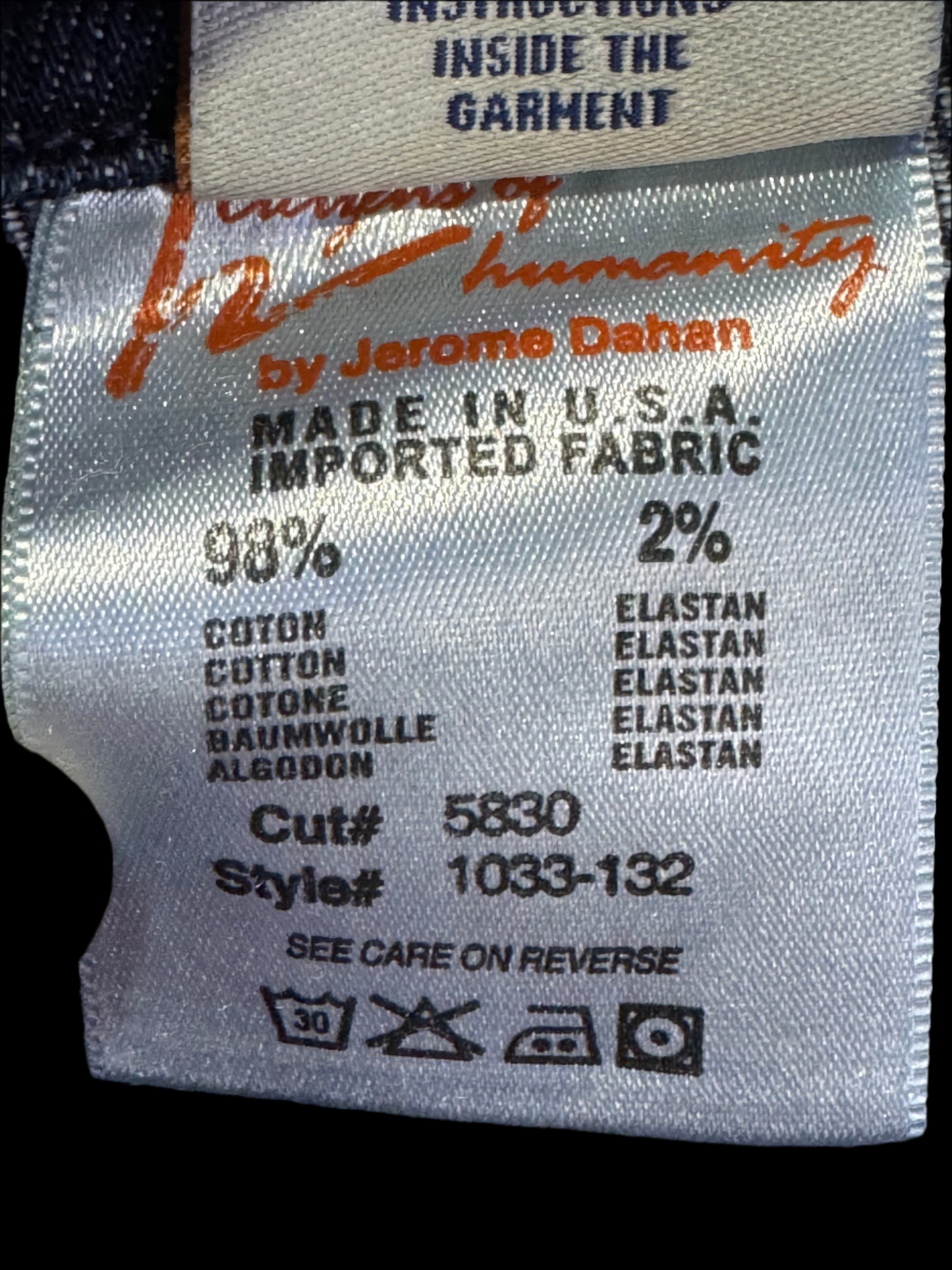 Citizens of Humanity Size 26 Length 32" Hutton High Rise Wide Leg