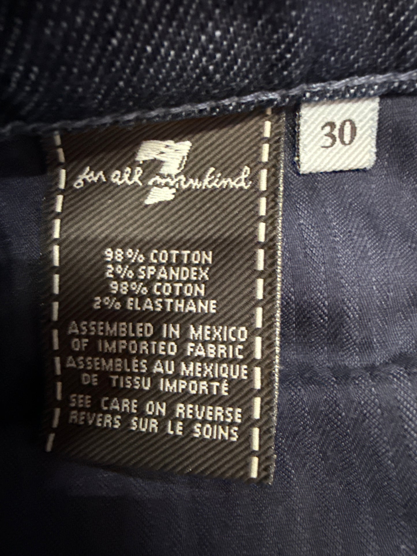 7 For All Mankind Size 39 Length 33" Dojo NWOT