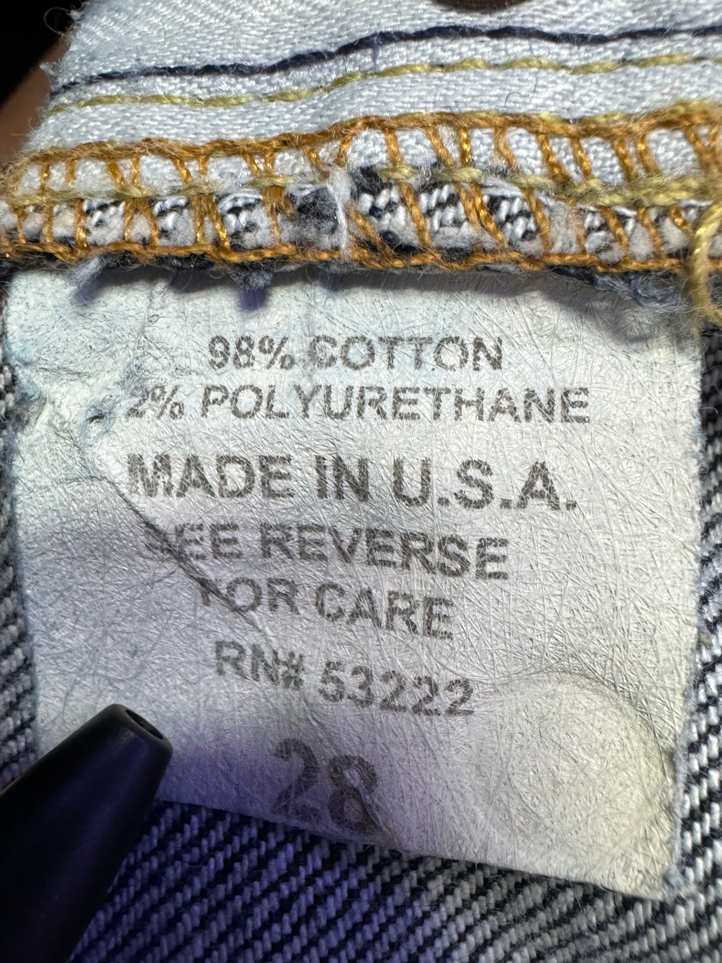 David Kahn Size 28 Length 34.5"