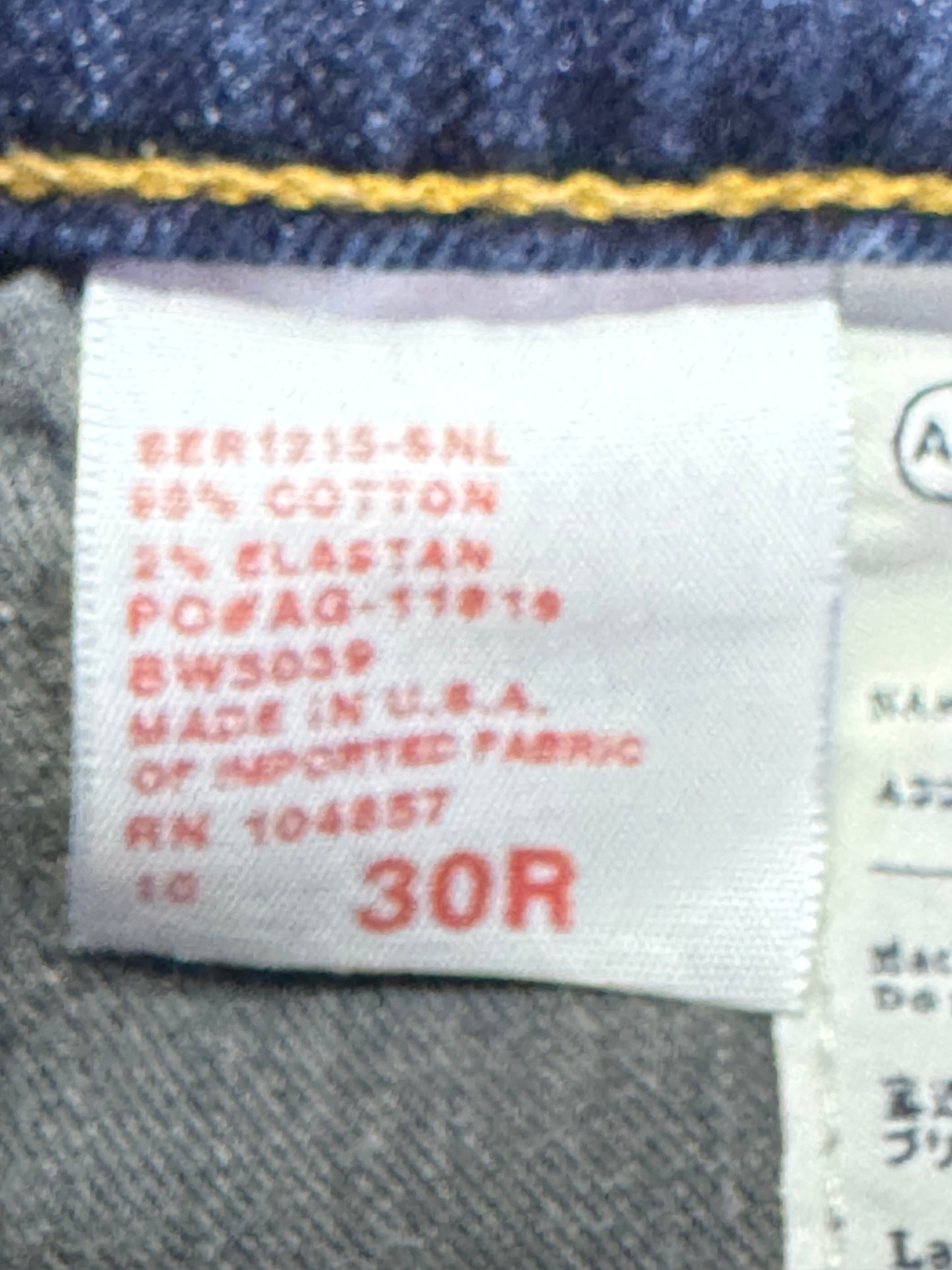 Adriano Goldschmied Size 30" Length 32.5" Angel Bootcut