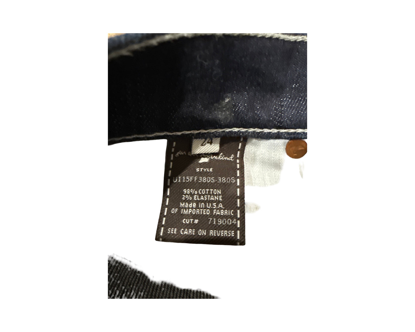 7 For All Mankind Size 24 Length 30" Dojo Flip Flop