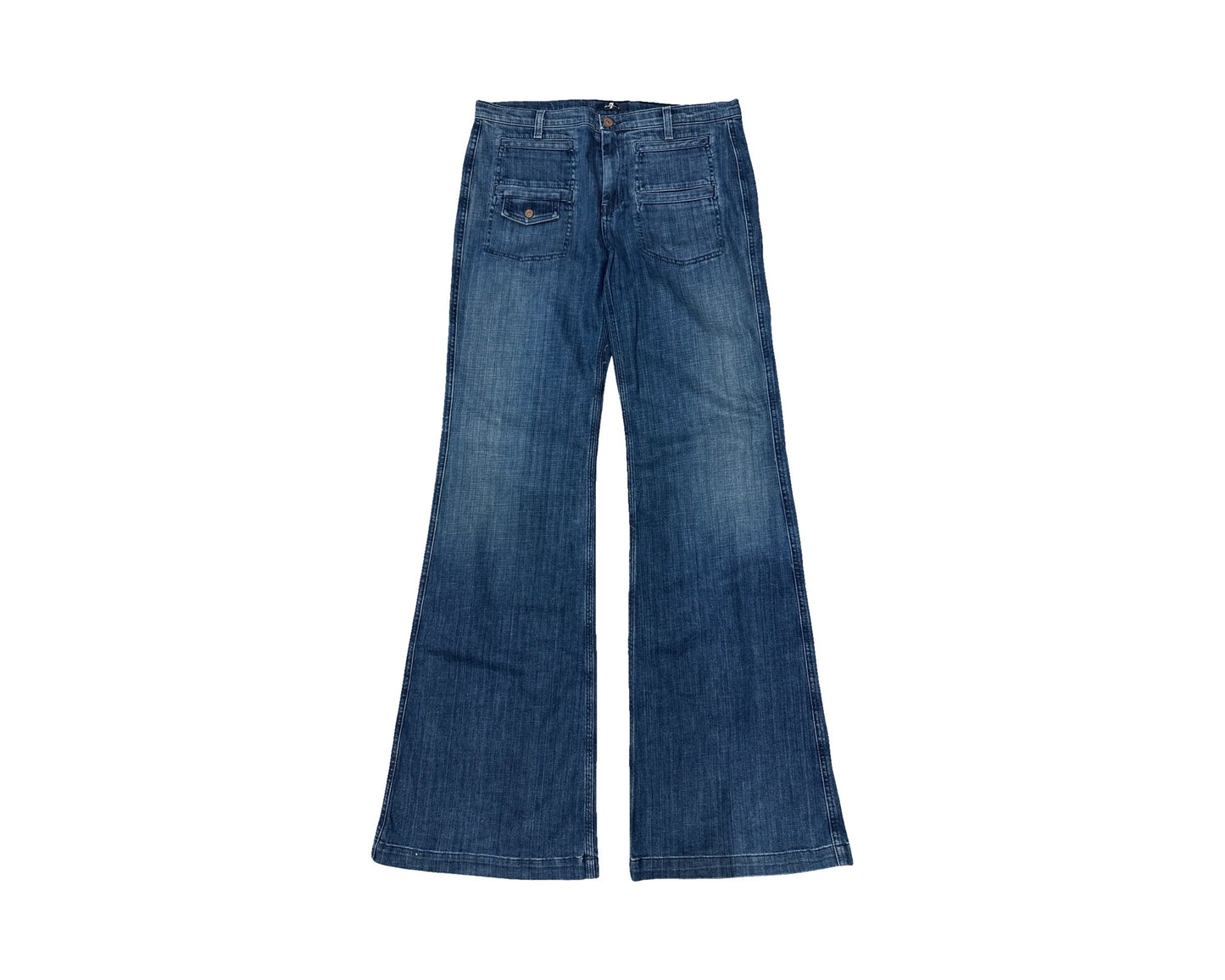 7 For All Mankind Size 31 Length 36.5" Wide Leg Trouser