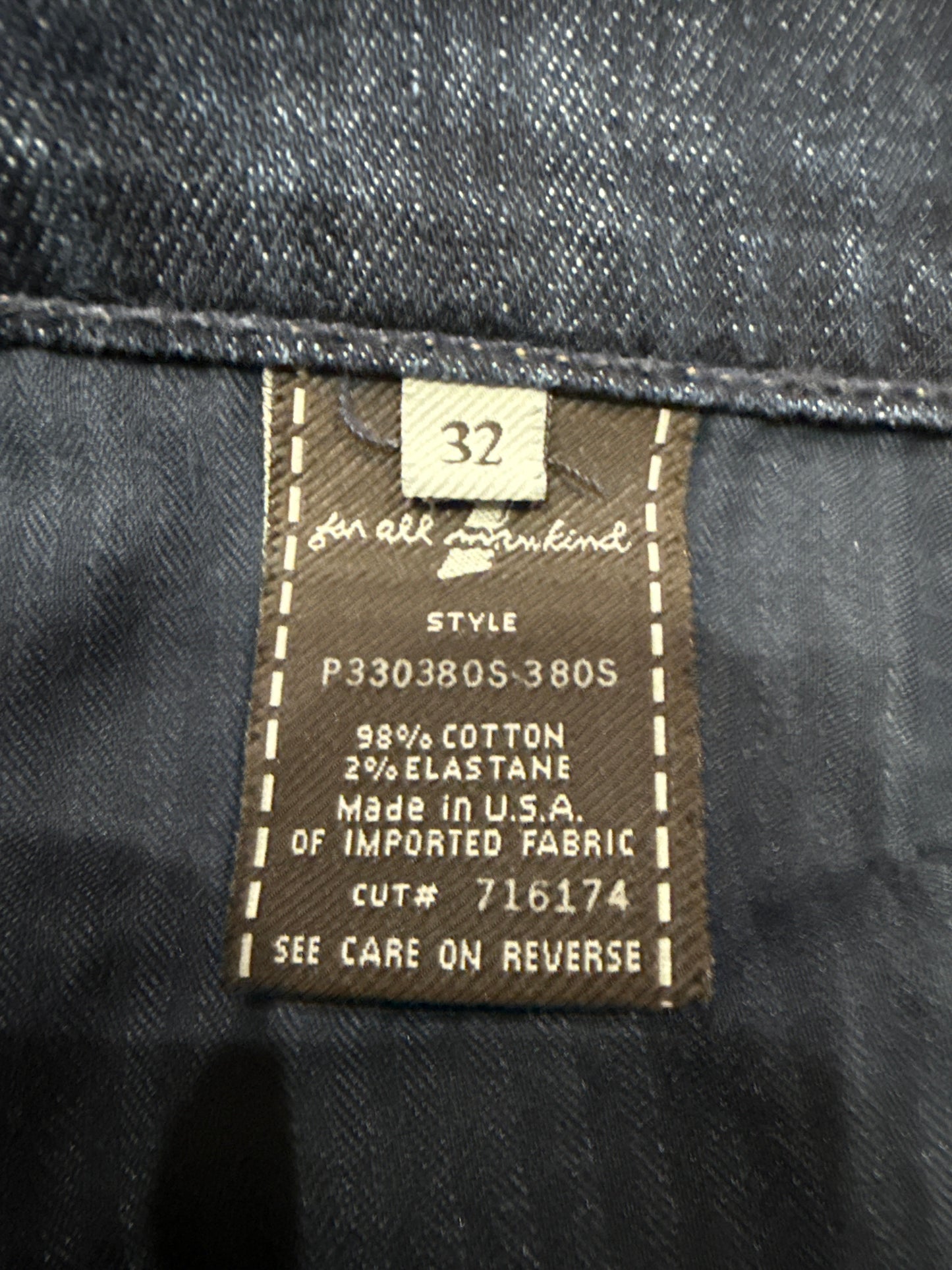 7 For All Mankind Size 32 Length 34" Ginger