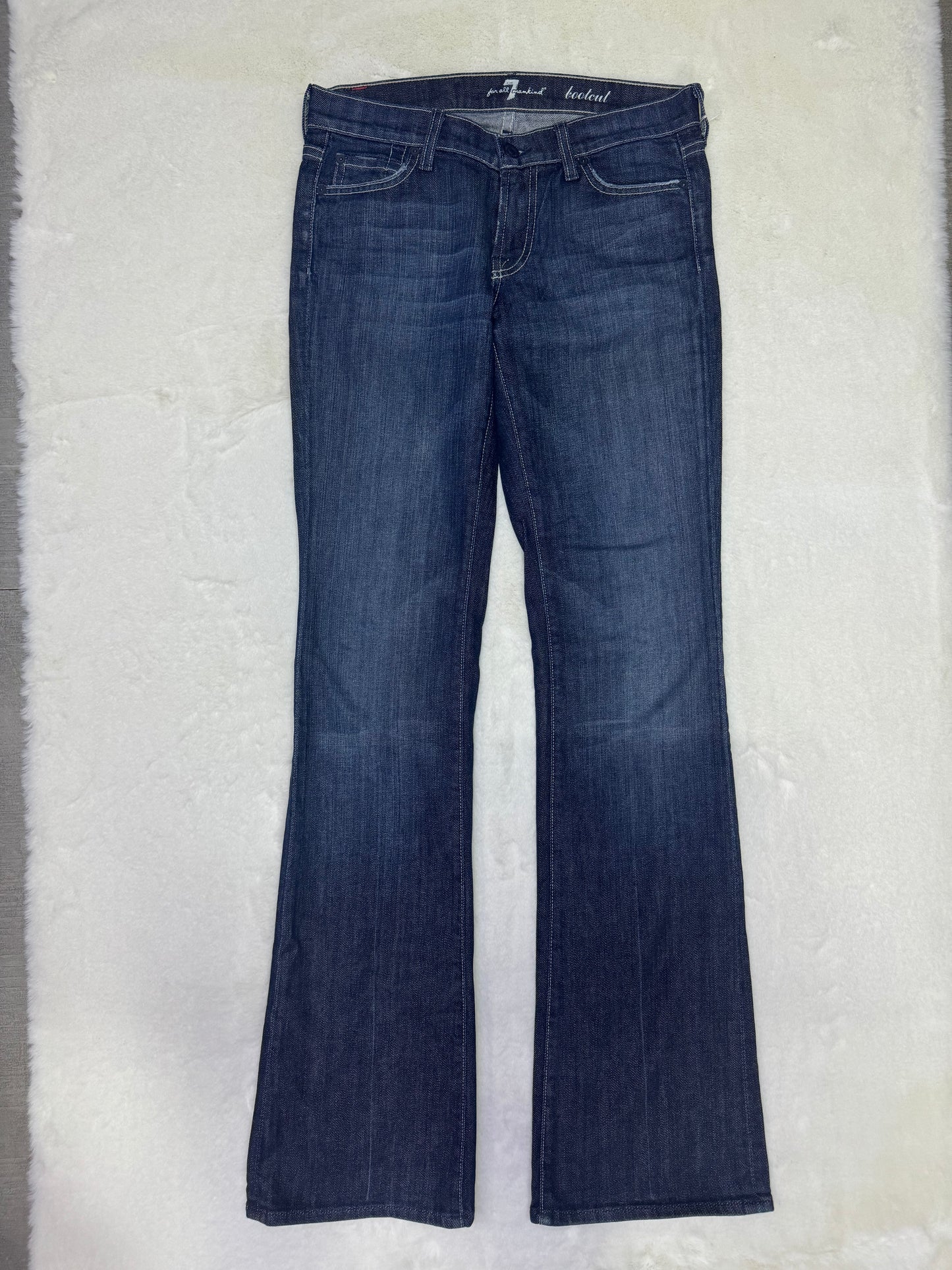 7 For All Mankind Size 27 Length 35" Bootcut Flap Pocket