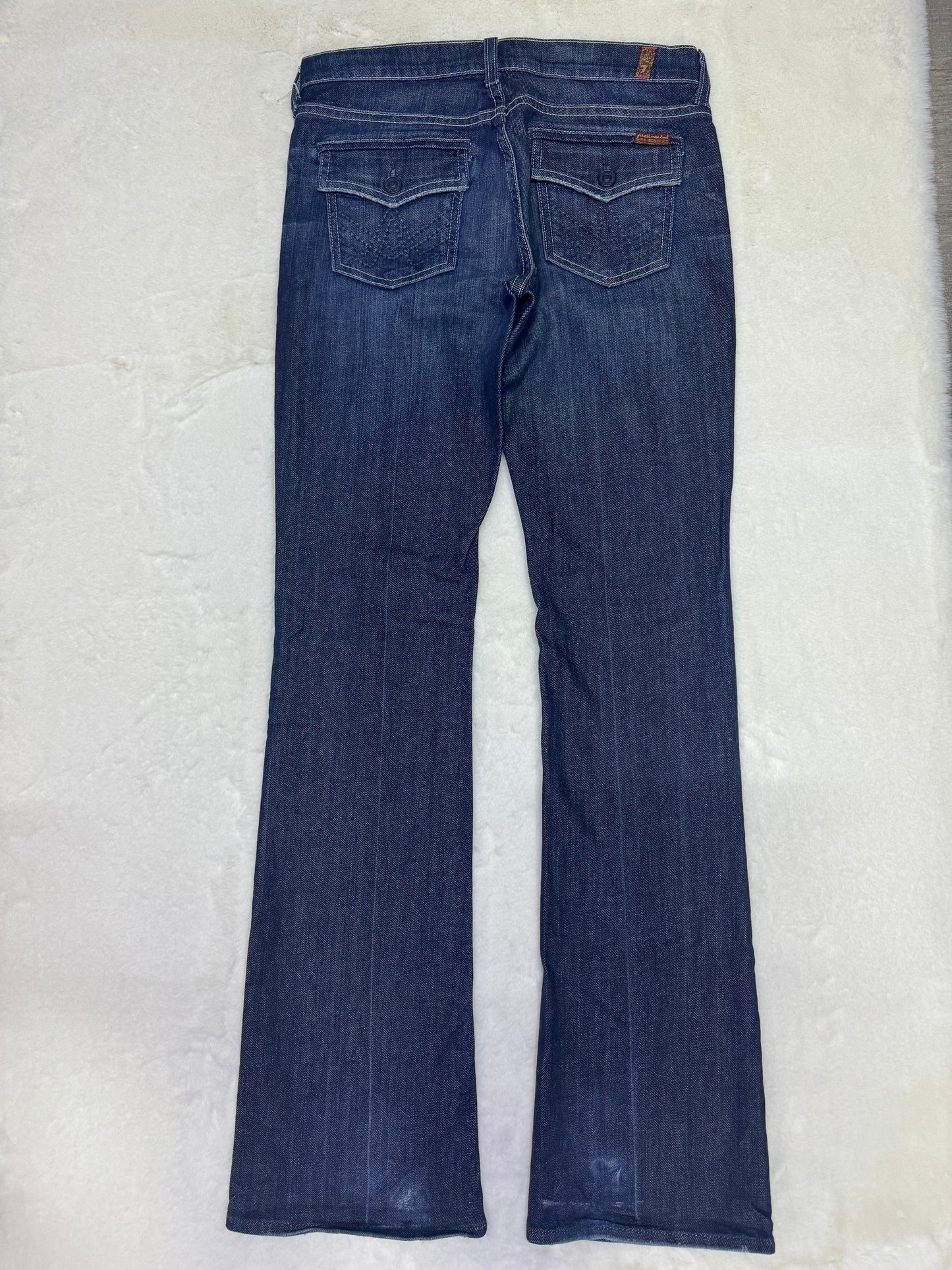 7 For All Mankind Size 27 Length 35" Bootcut Flap Pocket