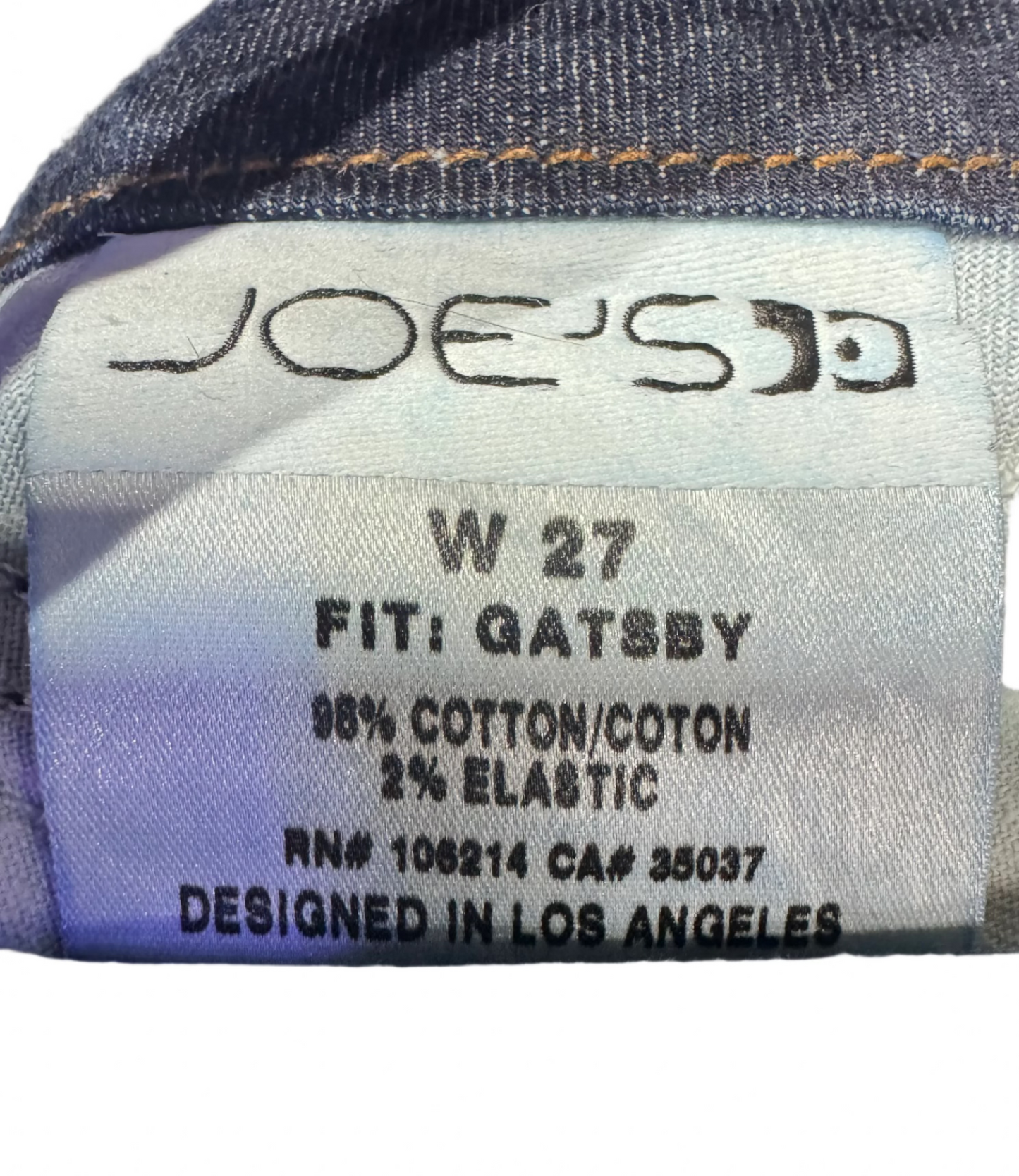 Joes Size 27 Length 35" Gatsby Trouser