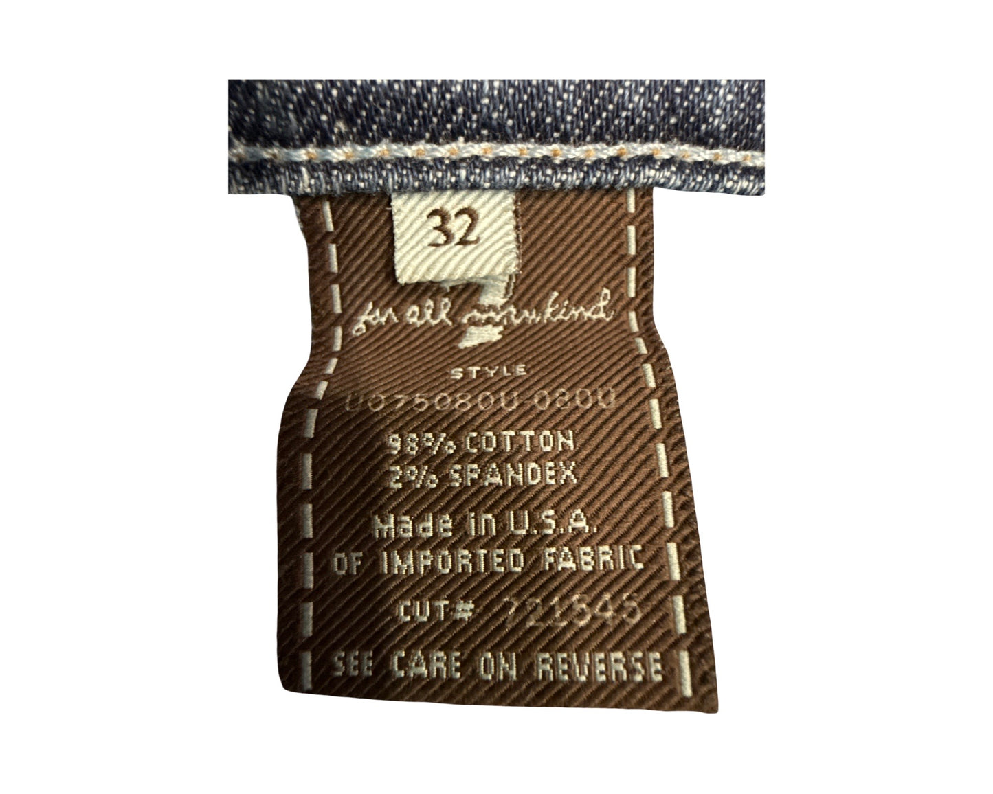 7 For All Mankind Size 32 Length 34" Bootcut