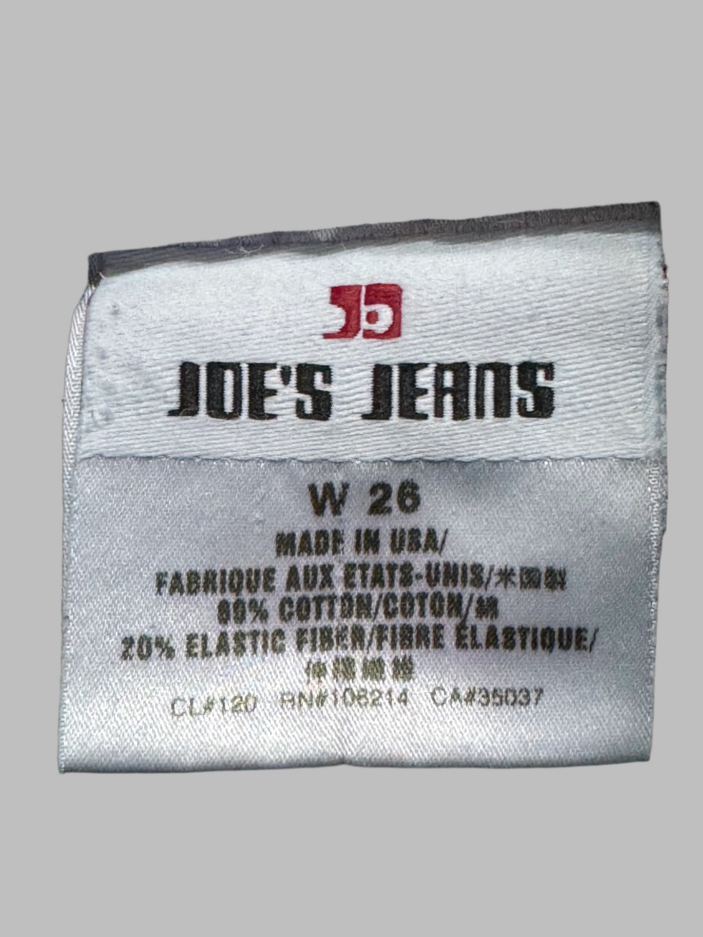 Joes Size 26 Length 35" Bootcut