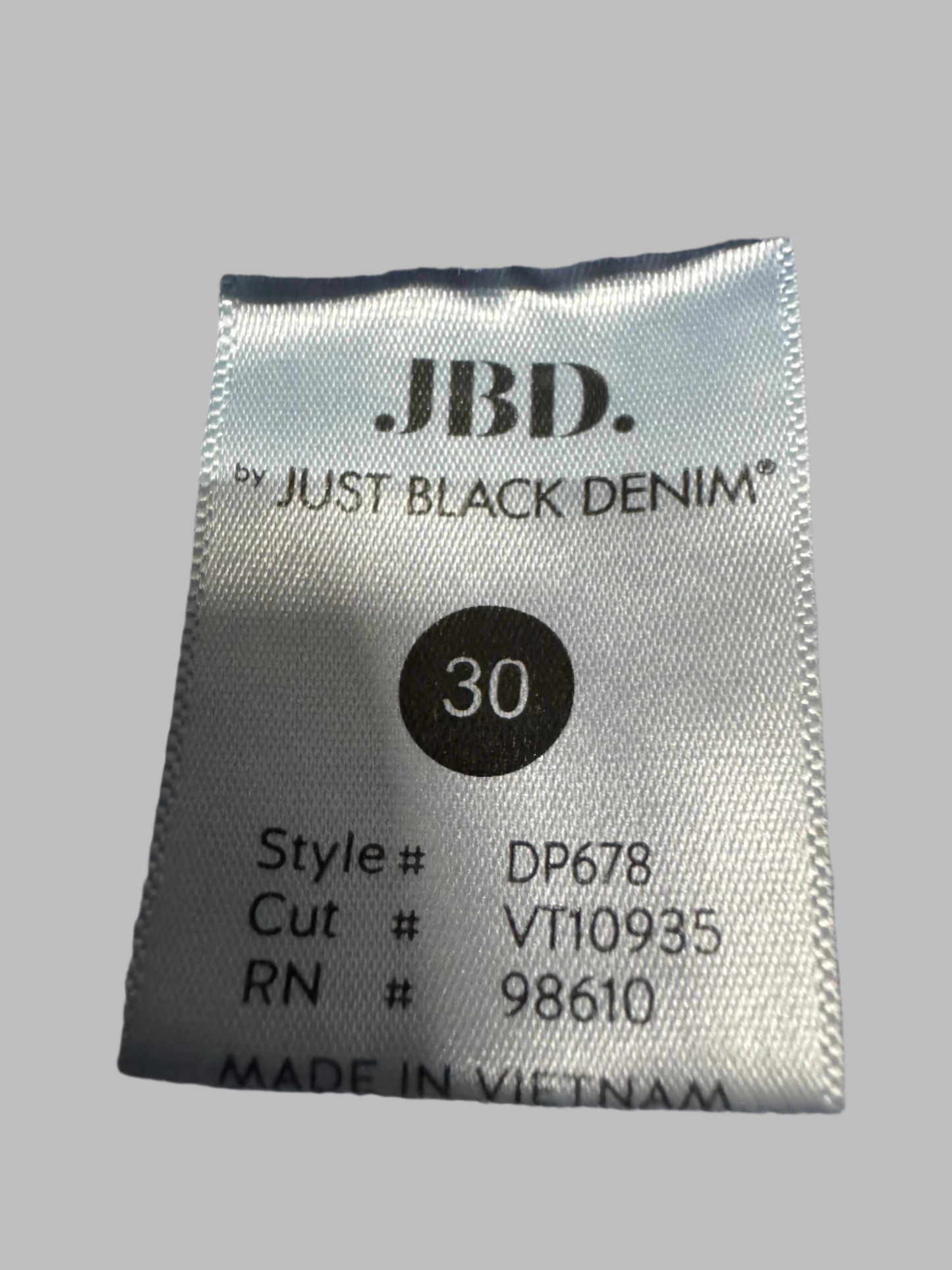 JBD Just Black Size 30 Length Cargo Trouser
