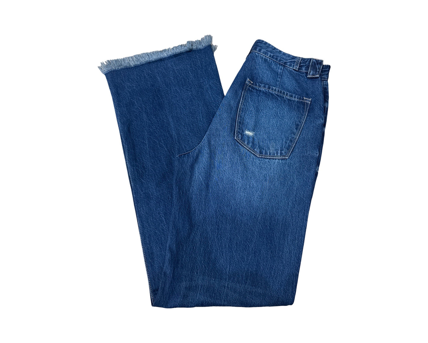 KanCan Size 9/28 Length 35 Wide Leg Distressed High Rise