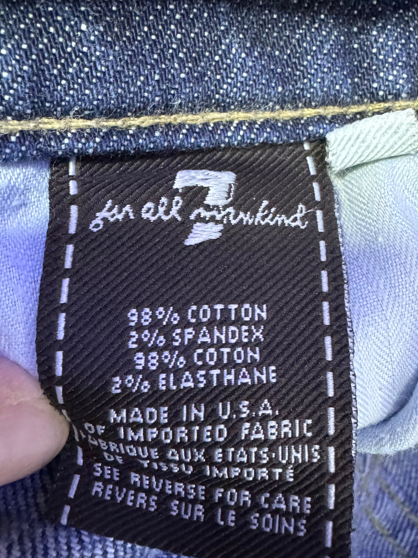 7 For All Mankind Size 25 Length 31" Bootcut