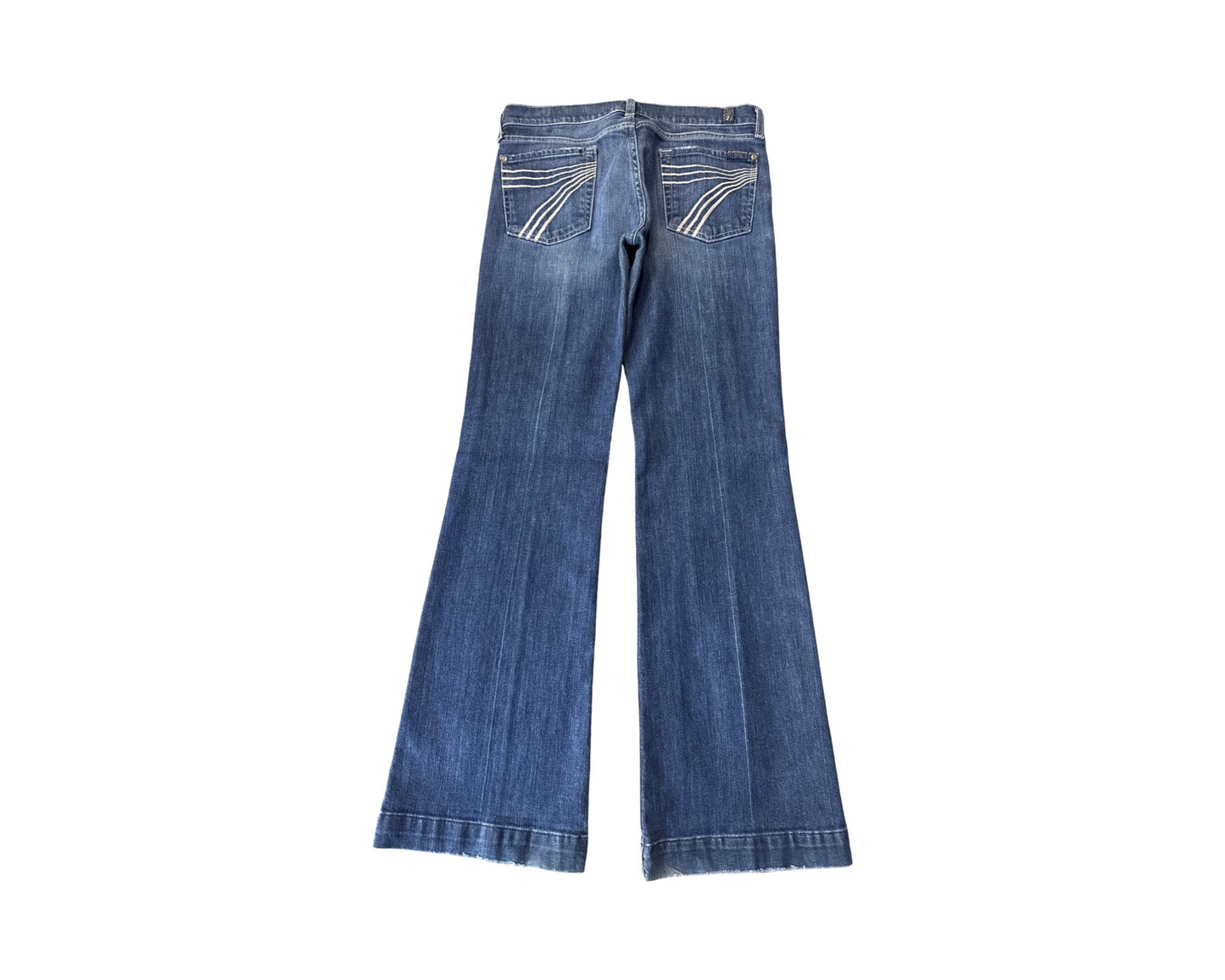 7 For All Mankind Size 29 Length 33" Dojo Distressed White