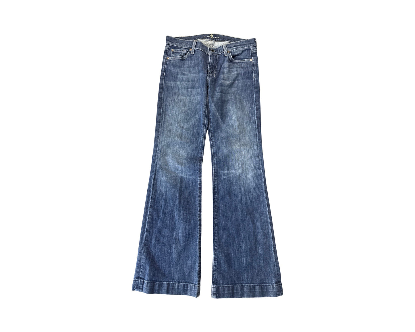 7 For All Mankind Size 29 Length 33" Dojo Distressed White