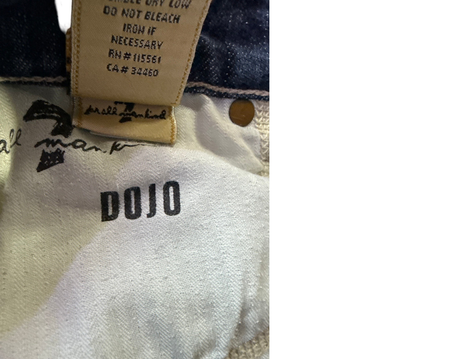 7 For All Mankind Size 29 Length 33" Dojo Distressed White