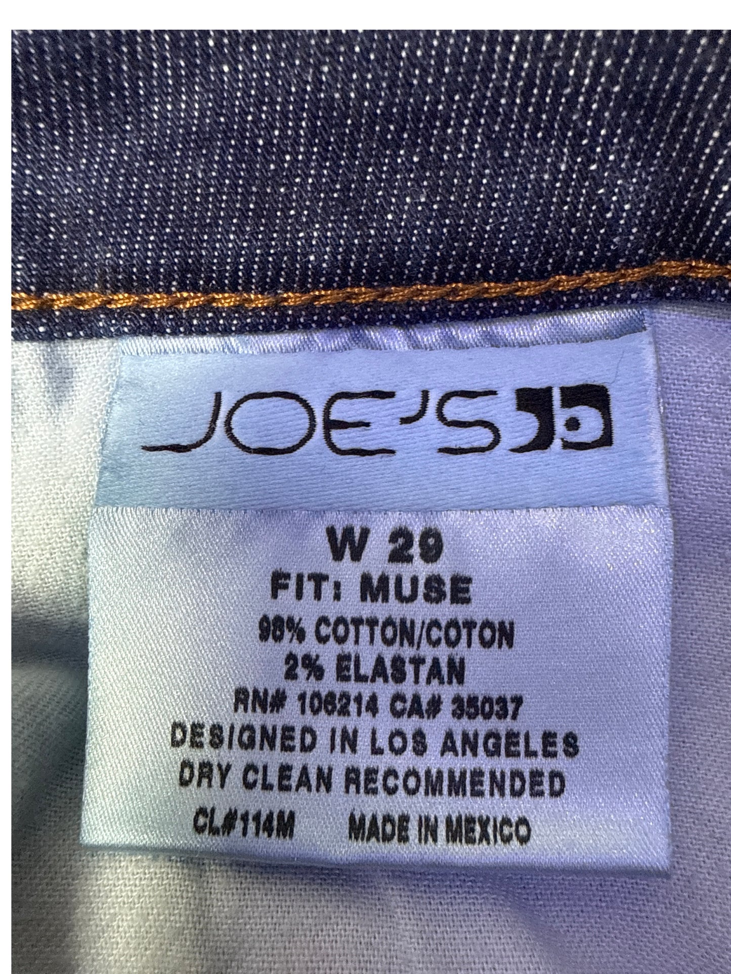Joes Size 29 Length 32.5 Muse Bootcut