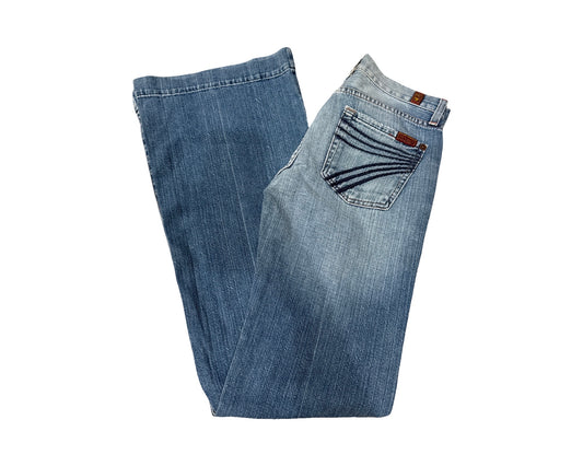7 For All Mankind Size 24 Length 33" Dojo Light