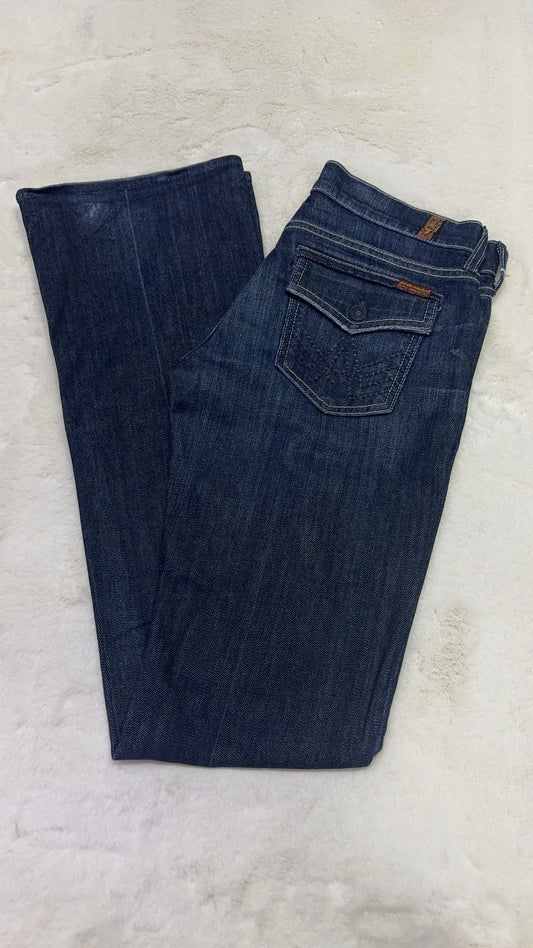 7 For All Mankind Size 27 Length 35" Bootcut Flap Pocket