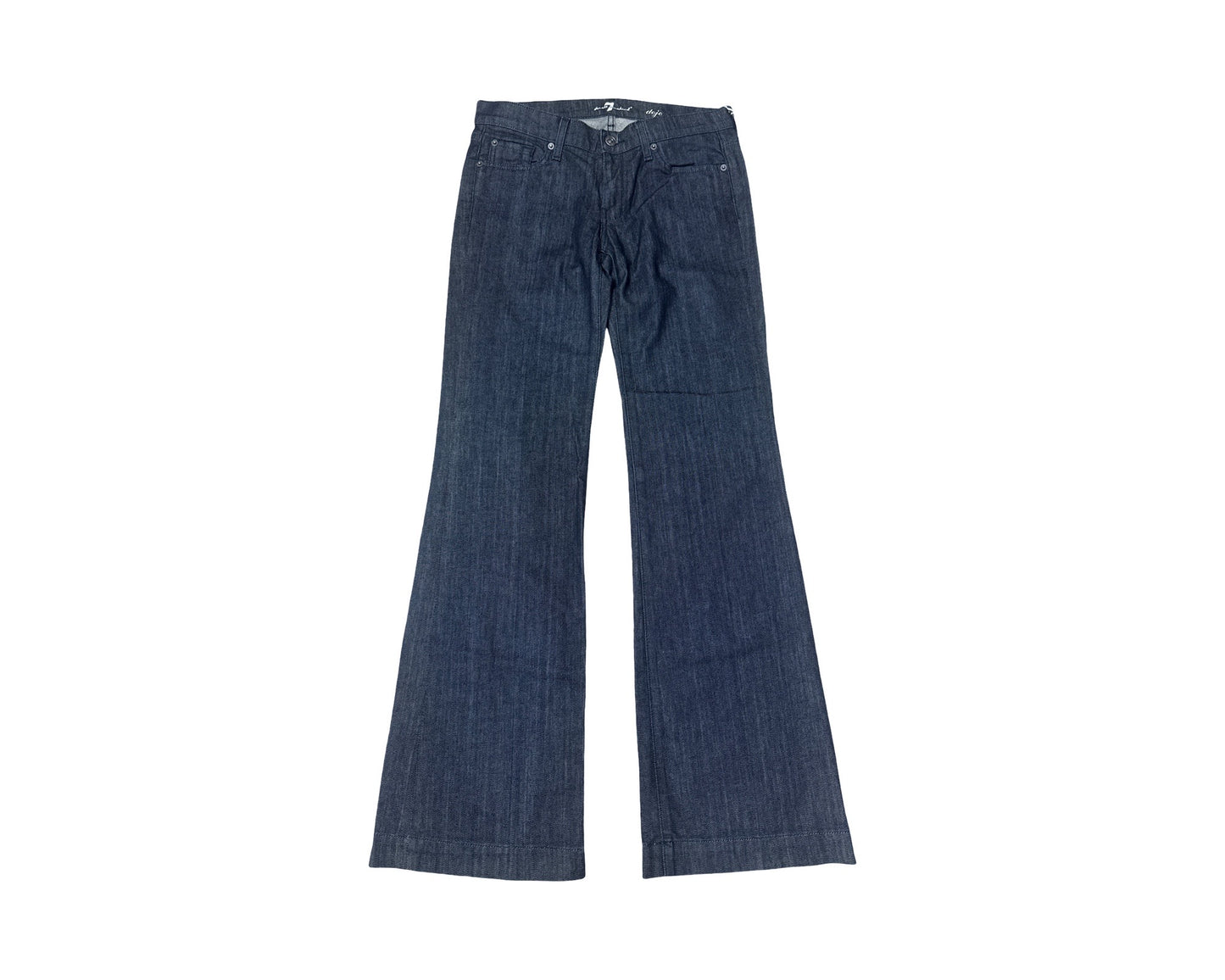 7 For All Mankind Size 29 Length 34.5 Dojo Blue Rhinestones Like New