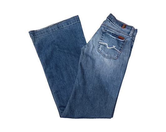 7 For All Mankind Size 24 Length 33" Low rise Ginger