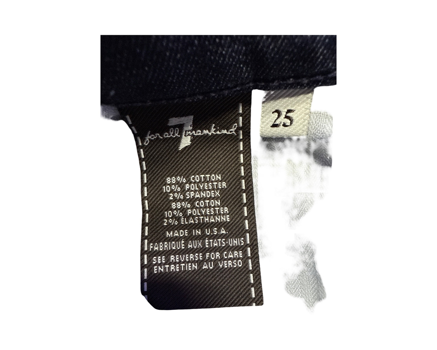 7 For All Mankind Size 25 Length 34 High Waist Bootcut