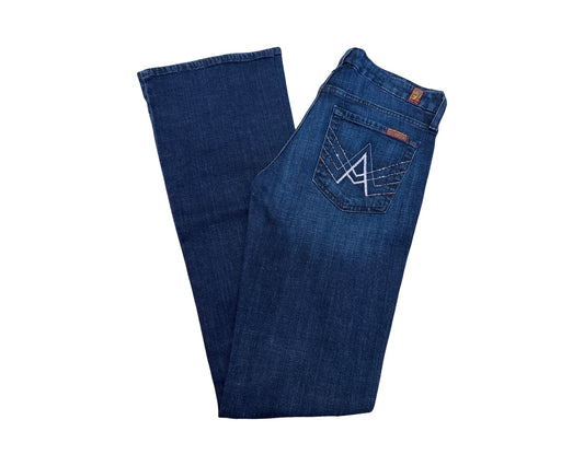 7 For All Mankind Sie 27 Length 33.5" A Pocket Pink